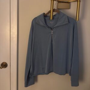 Athleta Blue Quarter-Zip Pullover